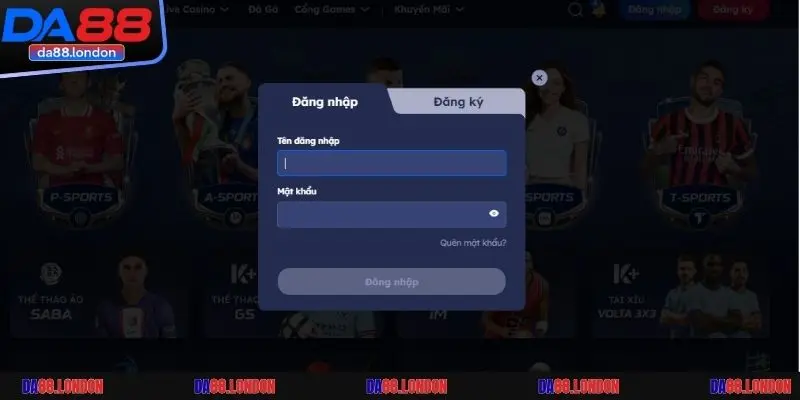 Đăng ký tài khoản tại DA88